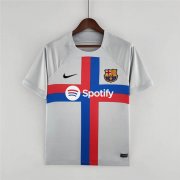 Barcelona FC 22/23 Soccer Jersey Away Grey Football Shirt