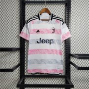 23/24 Juventus Football Shirt Away White Soccer Jersey Shirt