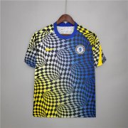 Chelsea 21-22 Soccer Jersey Blue&Yellow Training Football Shirt