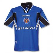 97-99 MANCHESTER UNITED AWAY BLUE RETRO SOCCER JERSEY SHIRT