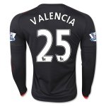 Manchester United LS Third 2015-16 VALENCIA #25 Soccer Jersey