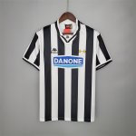 Juventus 94-95 Retro Soccer Jersey Home White&Black Football Shirt