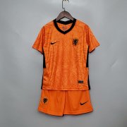 Netherlands Soccer Shirt 2020-21 kids Home Soccer Kit(Shirt+Shorts)
