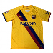 2019-20 Barcelona Away Yellow Soccer Jersey Shirt