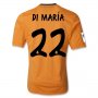 13-14 Real Madrid #22 DI MARIA Away Orange Soccer Jersey Shirt