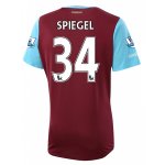 West Ham Home 2015-16 SPIEGEL #34 Soccer Jersey