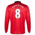 13-14 Manchester United #8 Anderson Home Long Sleeve Jersey Shirt