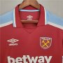 West Ham United 21-22 Home Red Soccer Jersey Football Shirt