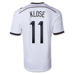 2014 Germany #11 KLOSE Home White Soccer Jersey Shirt