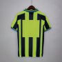 Manchester City 98-99 Away Green Retro Soccer Jersey Football Shirt