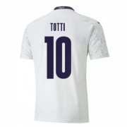 Italy Euro 2020 White Soccer Jersey Shirt #10 TOTTI