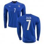 Italy LS Home 2016 Zaza Soccer Jersey