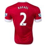 Manchester United Home 2015-16 RAFAEL #2 Soccer Jersey