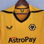 Wolverhampton Wanderers 22/23 Home Yellow Soccer Jerseys Football Shirt