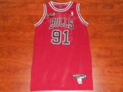 Chicago Bulls Dennis Rodman #91 Red Jersey