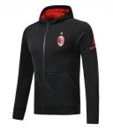 AC Milan Hoody Jacket 2017/18 Black