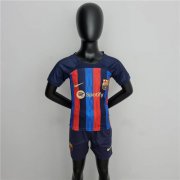 Kids Barcelona FC 22/23 Home Soccer Kit (Shirt+Shorts)