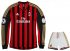 13-14 AC Milan Home Long Sleeve Jersey Kit(Shirt+Shorts)