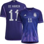 Argentina World Cup 2022 Away DI MARIA Soccer Jersey Football Shirt