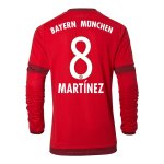 Bayern Munich LS Home 2015-16 MARTINEZ #8 Soccer Jersey