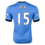 Tottenham Hotspur Away 2015-16 DIER #15 Soccer Jersey