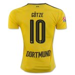 Borussia Dortmund Home 2016/17 10 GOTZE Soccer Jersey Shirt