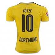 Borussia Dortmund Home 2016/17 10 GOTZE Soccer Jersey Shirt