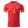 Wales Euro 2020 Home #11 BALE Soccer Jersey Shirt