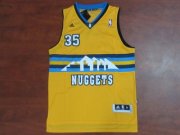 Denver Nuggets Kenneth Faried #35 Yellow Jersey