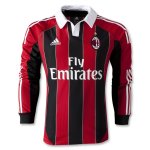 12-13 AC Milan Home Long Sleeve Soccer Jersey Shirt
