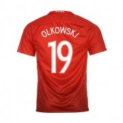 Poland Away 2016 Olkowski 19 Soccer Jersey Shirt