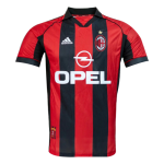 AC Milan 98-00 Red&Black Retro Soccer Jersey Shirt