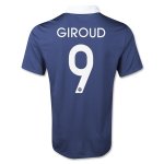 2014 France GIROUD#9 Home Navy soccer Jersey Shirt