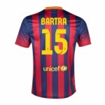 13-14 Barcelona #15 Bartra Home Soccer Jersey Shirt