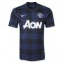13-14 Manchester United #15 VIDIC Away Black Jersey Shirt