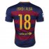 Barcelona Home 2015-16 JORDI ALBA #18 Soccer Jersey