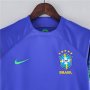 WOMEN'S BRAZIL WORLD CUP 2022 AWAY BLUE SOCCER SHIRT