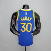75th Anniversary Curry #30 Warriors blue NBA Jersey