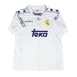 Real Madrid 93-94 White Retro Soccer Jersey Shirt