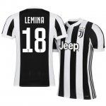 Juventus Home 2017/18 Mario Lemina #18 Soccer Jersey Shirt