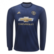 18-19 Manchester United Third Away Navy Long Sleeve Jersey Shirt