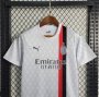 Kids AC Milan 23/24 Away White Soccer Suit Football Kit (Shirt+Shorts)