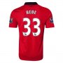 13-14 Manchester United #33 BEBE Home Jersey Shirt