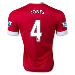 Manchester United Home 2015-16 JONES #4 Soccer Jersey