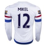 Chelsea LS Away 2015-16 MIKEL #12 Soccer Jersey