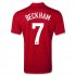 2013 England #7 BECKHAM Away Red Jersey Shirt