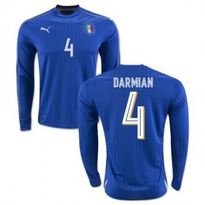 Italy LS Home 2016 Darmian Soccer Jersey