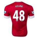 Manchester United Home 2015-16 KEANE #48 Soccer Jersey
