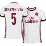 AC Milan Away 2017/18 Giacomo Bonaventura #5 Soccer Jersey Shirt
