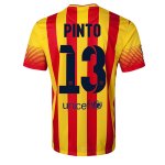 13-14 Barcelona #13 PINTO Away Soccer Jersey Shirt